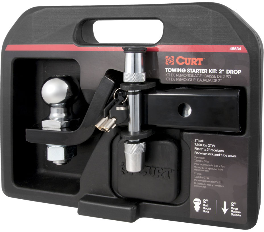 Towing Starter Kit - Powdercoated Black, Steel, Sold individually