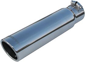 Exhaust Tip - Polished, Stainless Steel, Single, Universal, Sold individually